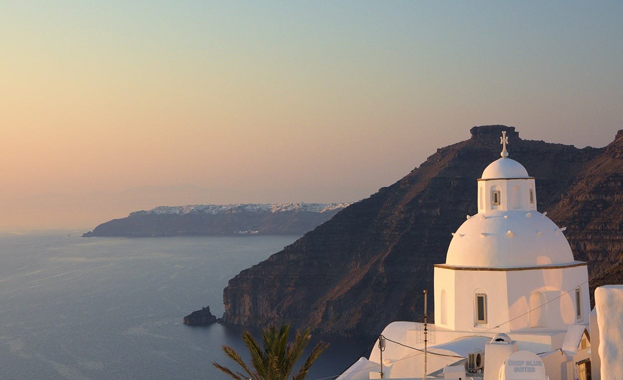 Historischer Unterwasser-Vulkanausbruch bei Santorini