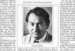 Gratulation, lieber Horst Stern!