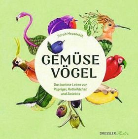 Vögel mit Wurzeln und Blattwerk